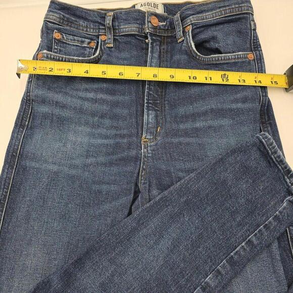 Agolde Jeans Womens Size 27 Blue Denim Upsized Button Fly Pants 96-4 - Picture 5 of 12